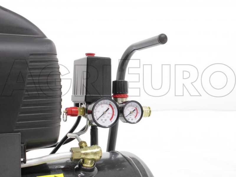 Nuair FC2/24 - Compresseur &eacute;lectrique sur chariot - Moteur 2 CV - 24 L - Air comprim&eacute;