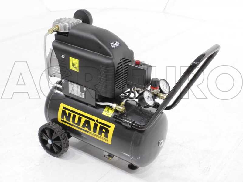 Nuair FC2/24 S - Compresseur &eacute;lectrique sur chariot - moteur 2 CV - 24 L - Air comprim&eacute;