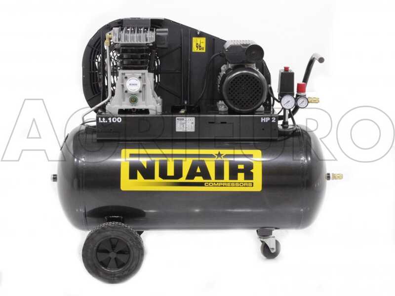 Nuair B2800 /100 CM2 - Compresseur d'air &eacute;lectrique &agrave; courroie - moteur 2 CV - 100 L