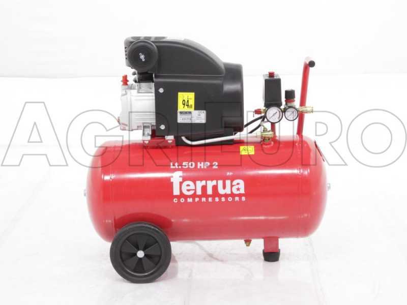 Ferrua RC 2 50 CM2 - Compresseur &eacute;lectrique sur chariot - moteur 2 CV - 50 L &agrave; air comprim&eacute;