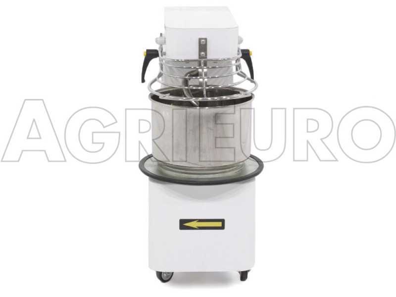 P&eacute;trin &agrave; spirale Mixer 500 S Deluxe &agrave; t&ecirc;te basculante - Capacit&eacute; cuve 5 Kg - 7 Litres