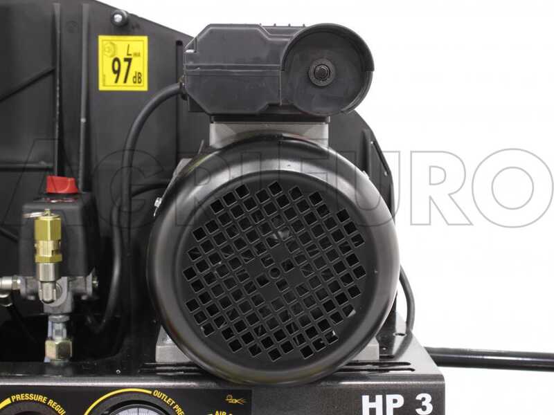 Nuair B 3800B/3M/100 TECH - Compresseur d'air &eacute;lectrique monophas&eacute; &agrave; courroie - Moteur 3 CV - 100 L