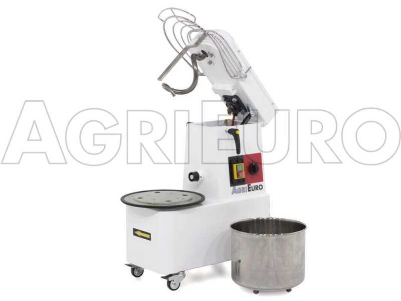 P&eacute;trin &agrave; spirale Mixer 1000 S Deluxe &agrave; t&ecirc;te basculante - Capacit&eacute; cuve 8 Kg - 10 L