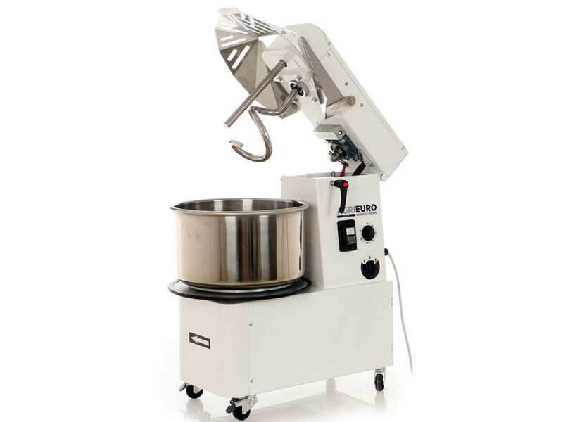 P&eacute;trin &agrave; spirale triphas&eacute; Mixer 3000 T-2G Deluxe 2 vitesses - cuve 32 litres - 25 Kg