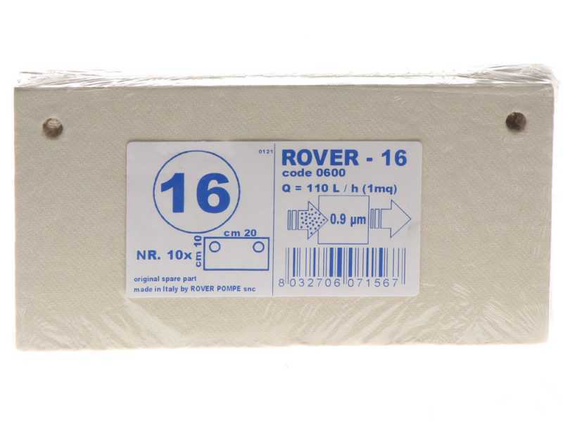 Nbre 10 cartons filtrants pour pompe-filtre Pulcino &ndash; type 16