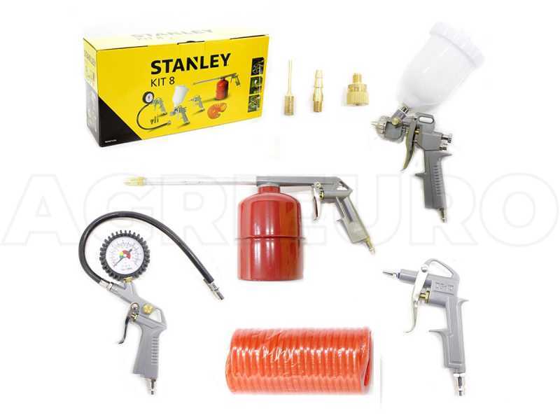 Kit Accessoires pneumatiques 8 pièces pour compresseur – Stanley