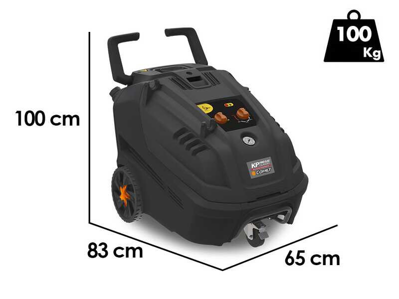 Nettoyeur haute pression eau chaude triphas&eacute; Comet KP PRO CLASSIC 5.12 12/200 T - Pompe en laiton