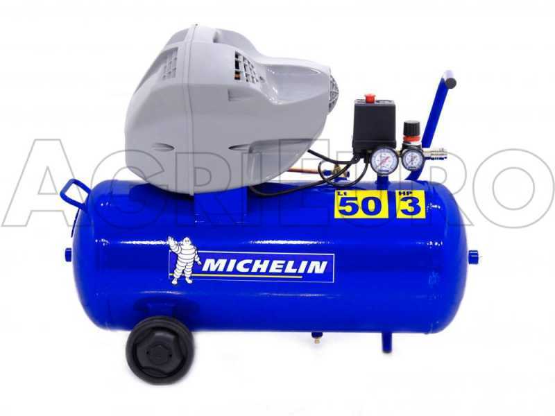 Michelin MB 50 6000 U - Compresseur d'air &eacute;lectrique sur chariot - Moteur 3 CV - 50 L - Air comprim&eacute;