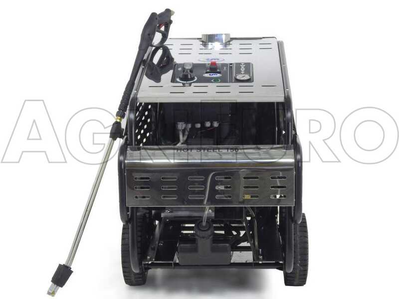 ITM - HOT STEEL 150/15 - Nettoyeur professionnel haute pression &agrave; eau chaude - triphas&eacute; - 150 bar - 900 l/h - INOX