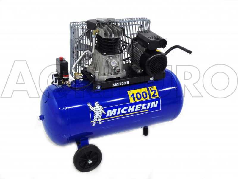 Michelin MB 100 B - Compresseur d'air &eacute;lectrique &agrave; courroie - Moteur 2 CV - 100 L