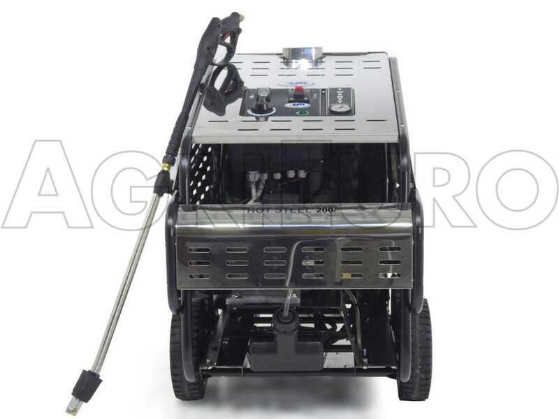 ITM - HOT STEEL 200/15 - Nettoyeur professionnel haute pression &agrave; eau chaude - triphas&eacute; - 200 bar - 900 l/h - INOX