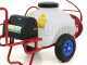 Pulv&eacute;risateur sur chariot &agrave; batterie 12V de 70 L - Pompe de pulv&eacute;risation &eacute;lectrique avec attelage