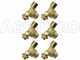 Kit 6 pi&egrave;ces - Valves anti-gouttes pour jets de pulv&eacute;risation - Raccord 3/8 MG - 3/8 GF