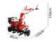 GeoTech-Pro PGT 900 - Motozbineuse &agrave; essence 7 CV avec bo&icirc;te 2+1 et transmission &agrave; engrenages