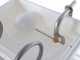 Grifo à 2 robinets - Remplisseuse manuelle avec becs inoxydable et réservoir en acier émaillé