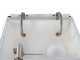 Grifo à 2 robinets - Remplisseuse manuelle avec becs inoxydable et réservoir en acier émaillé