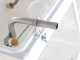 Grifo à 2 robinets - Remplisseuse manuelle avec becs inoxydable et réservoir en acier émaillé
