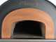 AgriEuro Cibus Inox 800 - Four &agrave; bois pour pizza d'ext&eacute;rieur avec chambre de cuisson &Oslash; 80 - Capacit&eacute; de cuisson : 5 pizzas