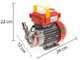 Rover Novax 20-M - Pompe &eacute;lectrique de transfert en alliage anticorrosion - Monophas&eacute;e - 230V