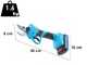 S&eacute;cateur &eacute;lectrique de taille Wortex Piranha 30-M, batterie Li-ion de 2 Ah - &Oslash; max 27mm