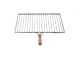 Grille en fer forg&eacute; - Fer naturel - Manches en bois anti-br&ucirc;lure