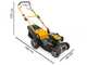 Stiga Combi 48 SQ - Tondeuse &agrave; gazon thermique tract&eacute;e - Moteur ST 140