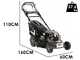 Blackstone SP530 B&amp;S Deluxe - Tondeuse &agrave; gazon thermique tract&eacute;e - Moteur Briggs&amp;Stratton 750PXI