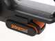 WORX WG322E.1 - Tron&ccedil;onneuse &eacute;lectrique  20V 2 Ah - Guide de 25 cm