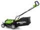 Greenworks G40LM35 Tondeuse &agrave; gazon &agrave; batterie 40V/4Ah - coupe 35 cm