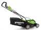 Greenworks G40LM35 Tondeuse &agrave; gazon &agrave; batterie 40V/4Ah - coupe 35 cm