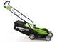 Greenworks G40LM35 Tondeuse &agrave; gazon &agrave; batterie 40V/4Ah - coupe 35 cm