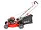 Tondeuse &agrave; gazon thermique GeoTech S41-130 B - &agrave; pouss&eacute;e manuelle 2en1 ramassage + &eacute;jection post&eacute;rieure