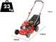 Tondeuse &agrave; gazon thermique GeoTech S41-130 B - &agrave; pouss&eacute;e manuelle 2en1 ramassage + &eacute;jection post&eacute;rieure