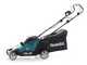 Makita DLM432PT2 - Tondeuse &agrave; gazon &eacute;lectrique 2 X 5 Ah au lithium - Bac de ramassage, 43 cm
