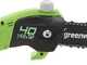 Greenworks G40PSF - Perche &eacute;lagueuse &agrave; batterie 40V - Sur rallonge, &agrave; bretelle - SANS BATTERIE NI CHARGEUR