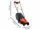 Black &amp; Decker BEMW451BH-QS - Tondeuse &agrave; gazon &eacute;lectrique - 1200W - Coupe de 32&nbsp;cm