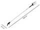 Peigne vibreur &eacute;lectrique &agrave; batterie Campagnola Nuovo Holly 58V - perche t&eacute;lescopique aluminium 150-220 cm
