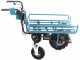 Brouette &eacute;lectrique &agrave; roues Makita DCU180 avec ch&acirc;ssis tubulaire - batterie 5Ah/18V(2x18v)