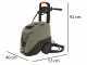 Nettoyeur haute pression &agrave; eau chaude Comet Patriot 140 - 396 l/h