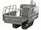 Brouette &agrave; batterie Blackstone TB 4500 E &agrave; chenilles - caisson r&eacute;glable - phare
