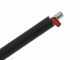 Perche noire de rallonge pour peigne vibreur c/rub - Fixe - en aluminium ExtraLight 100 cm
