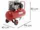 GeoTech BACP100-10-3 - Compresseur d'air &eacute;lectrique &agrave; courroie - Moteur 3 CV - 100 L - 10 bars
