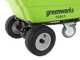 Brouette &agrave; batterie sur roues Greenworks G40GC Garden Cart 40V- Brouette &eacute;lectrique