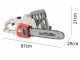 IKRA IECS 2240 TF - Tron&ccedil;onneuse &eacute;lectrrique de 2200W - Guide 40 cm