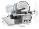 Seven Italy PS 220 PRO Silver - Trancheuse avec lame de 220 mm - Aiguiseur inclus - 160 Watts