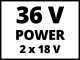 Einhell TE-AC 36 6 8 Li OF Set - Compresseur &agrave; batterie oilless - 4 Ah 2X18V