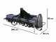 Blackstone BHTL-210 - Fraise rotative pour tracteur s&eacute;rie m&eacute;dium-lourde - D&eacute;port hydraulique