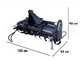 Blackstone BHTL-150 - Fraise rotative pour tracteur s&eacute;rie m&eacute;dium-lourde - D&eacute;port hydraulique