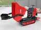 Brouette &agrave; chenilles GeoTech Pro Geoporter 550 DHS Hydro - benne dumper hydraulique 500 kg