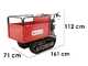 Brouette &agrave; chenilles GeoTech Pro GeoPorter H-540E Hydro - Caisson extensible hydraulique 500Kg